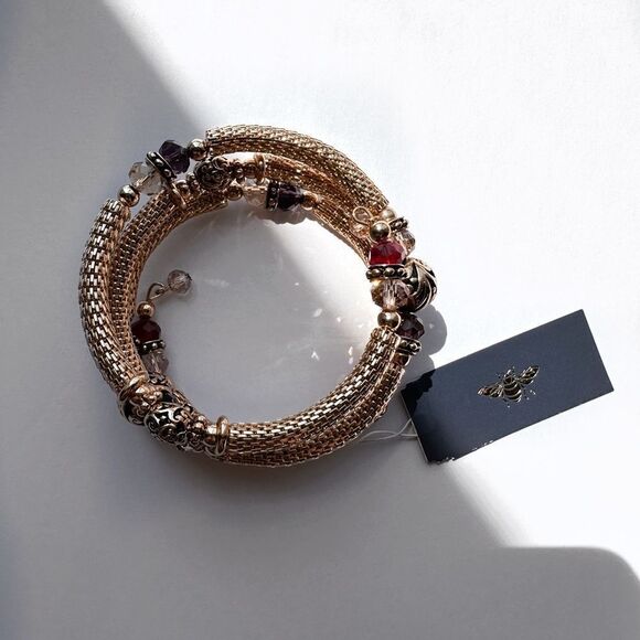 Gold Wrap Around Bracelet - Picture 3 of 8